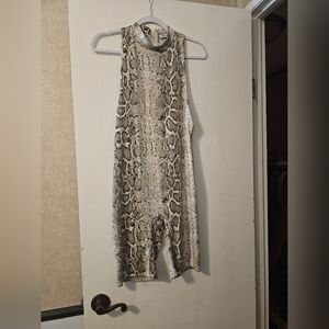 Fashion Nova Snake Print Romper
